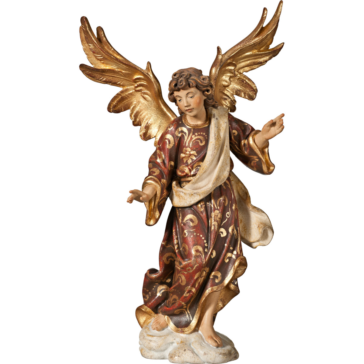 Ángel de la anunciación sobre la nube